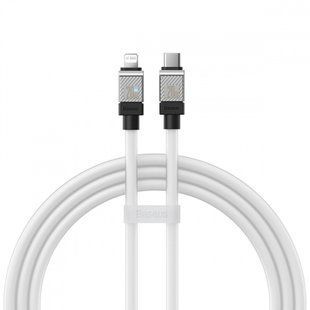 Кабель Baseus CoolPlay Series Fast Charging Type-C to Lightning 20W (1m) CAKW000002 white 331732 фото