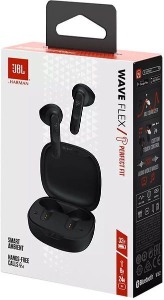 Навушники JBL Wave Flex (JBLWFLEXBLK) Black 265953 фото
