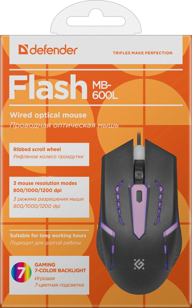 Миша DEFENDER (52600)Flash MB-600L 306317 фото