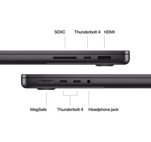 Ноутбук Apple MacBook Pro 16 16CPU/40GPU/128GB/8TB Space Black Z1AF001AJ (M3 Max) 287493 фото