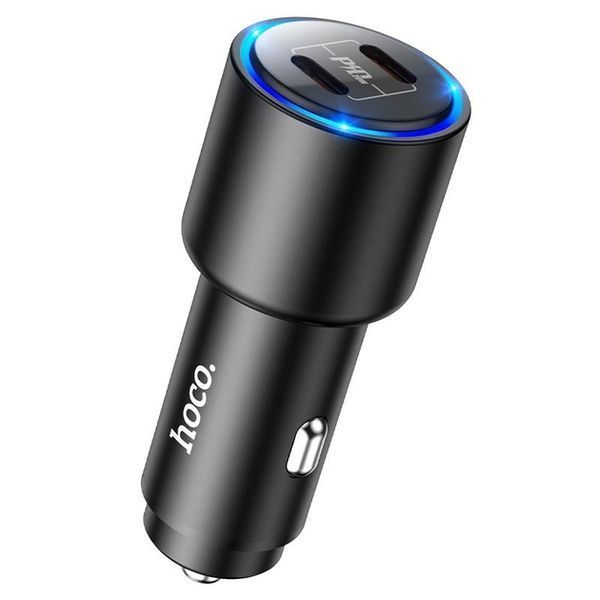 АЗП HOCO NZ3 Clear Way 40W (2 Type-C) Black 316542 фото