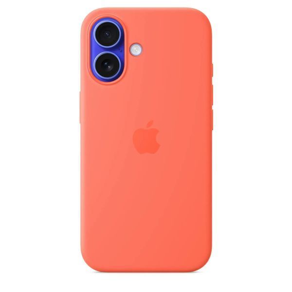 Чохол-накладка Apple iPhone 16 Silicone Case with MagSafe - Tangerine (MDGN4) 378175 фото