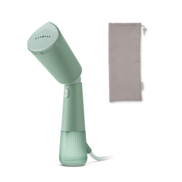 Відпарювач Philips компактний Series 5000, 1400Вт, 120мл, паровий удар -24гр, складана ручка, пластик, сіро-зелений (STH5010/70) 375512 фото