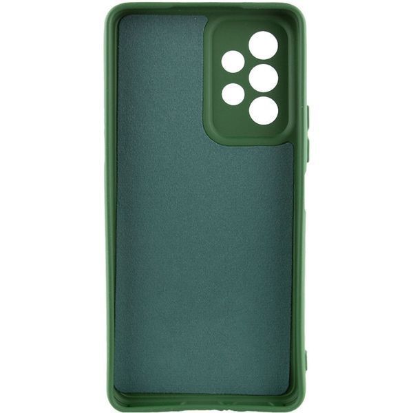 Чохол TPU GETMAN Liquid Silk Full Camera для Samsung Galaxy A13 4G Зелений / Dark green 383641 фото