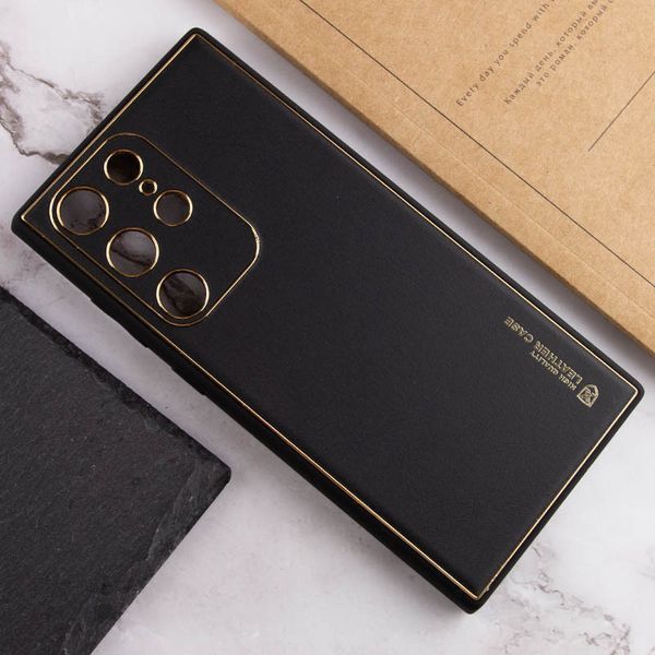 Шкіряний чохол Xshield для Samsung Galaxy S23 Ultra Чорний / Black 265101 фото