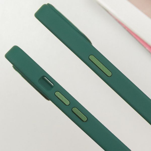 TPU чохол Bonbon Metal Style with MagSafe для Apple iPhone 14 (6.1") Зелений / Pine green 270694 фото