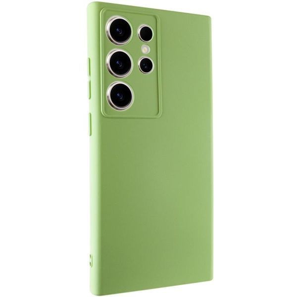 Чохол TPU GETMAN Liquid Silk Full Camera для Samsung Galaxy S24 Ultra Зелений / Pistachio 397591 фото