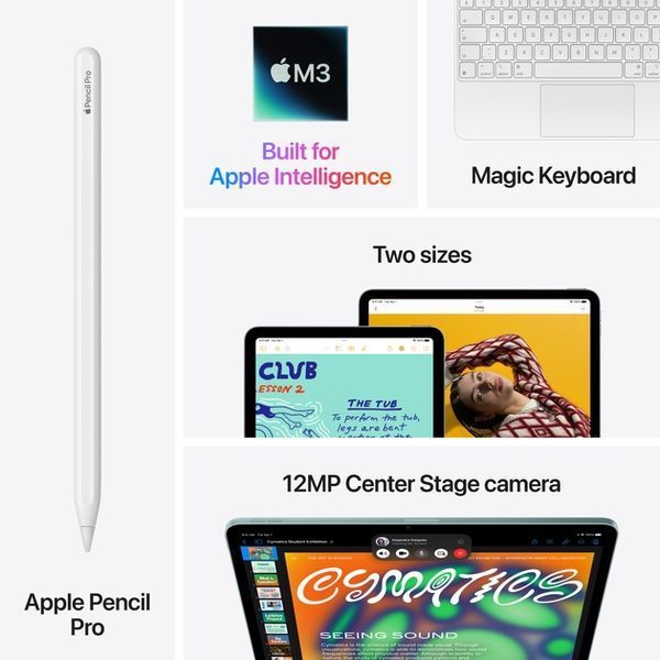 Планшет Apple iPad Air 7 13 (2025) Wi-Fi + LTE 128GB Blue 356997 фото