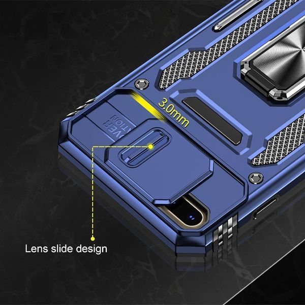 Ударостійкий чохол Camshield Army Ring для Apple iPhone 7 plus / 8 plus (5.5") Синій / Navy 315790 фото