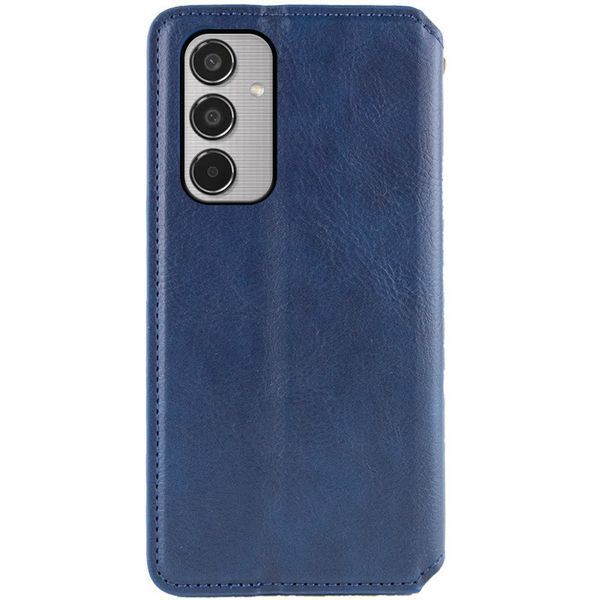 Шкіряний чохол книжка GETMAN Cubic (PU) для Samsung Galaxy M35 5G Синій 318296 фото