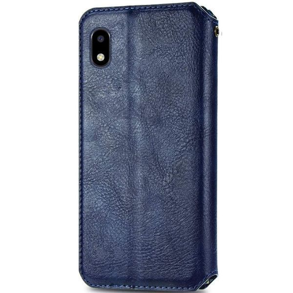 Кожаный чехол книжка GETMAN Cubic (PU) для ZTE Blade A3 (2020) Синий 203995 фото