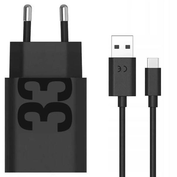 Зарядний пристрій MOTOROLA 33W USB-А + кабель 1m (PG38C06448) ч 325264 фото