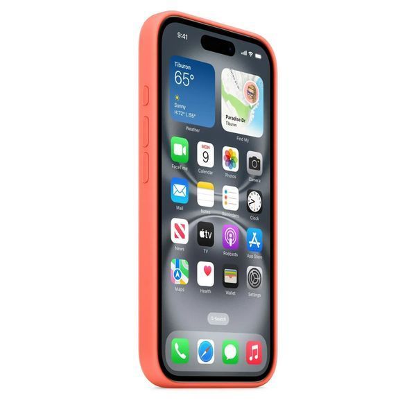 Чохол-накладка Apple iPhone 16 Silicone Case with MagSafe - Tangerine (MDGN4) 378175 фото
