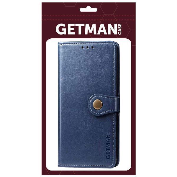 Шкіряний чохол книжка GETMAN Gallant (PU) для Xiaomi Redmi Note 8 Pro Синій 272422 фото