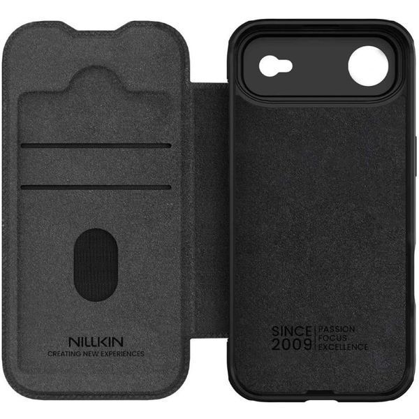 Шкіряний чохол-книжка Nillkin Qin Pro Camshield для Apple iPhone 17 Air (6.5") Black 401085 фото