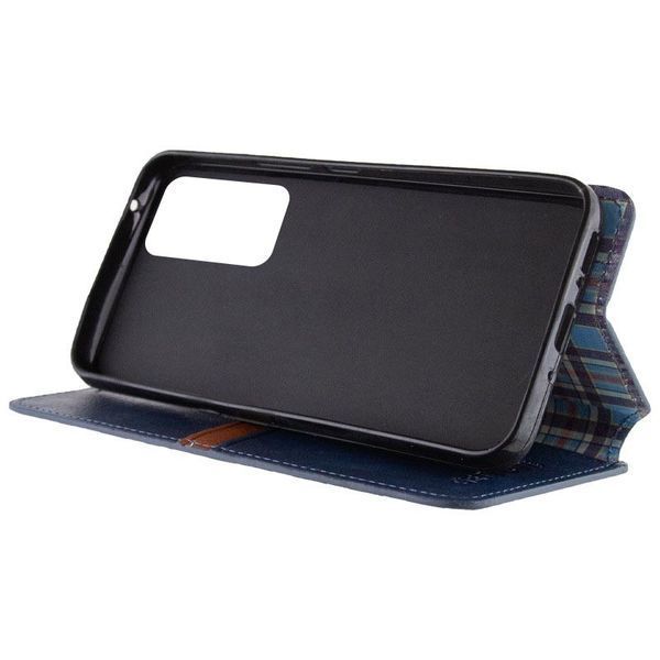 Шкіряний чохол книжка GETMAN Cubic (PU) для Samsung Galaxy M35 5G Синій 318296 фото