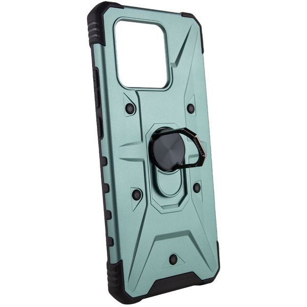 Ударостійкий чохол Pathfinder Ring для Xiaomi Redmi 10C / Poco C40 Зелений / Green 259262 фото