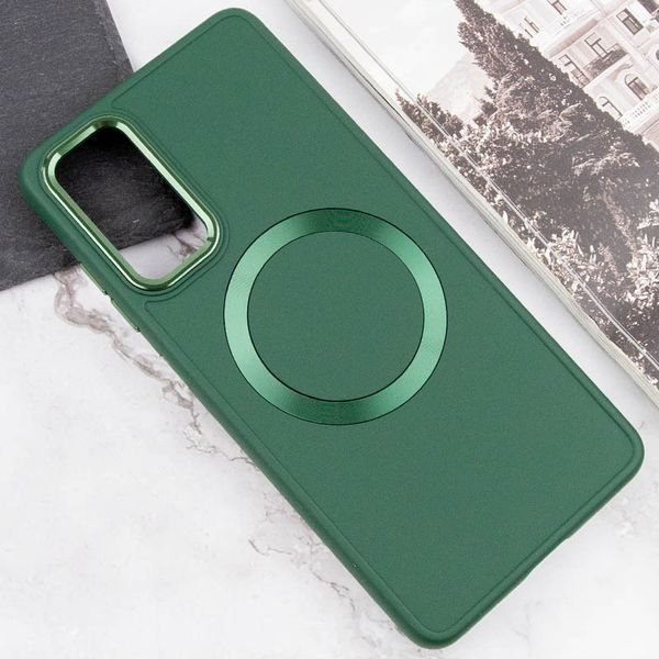 TPU чохол Bonbon Metal Style with MagSafe для Samsung Galaxy A15 4G/5G / M15 5G Зелений / Army Green 325002 фото