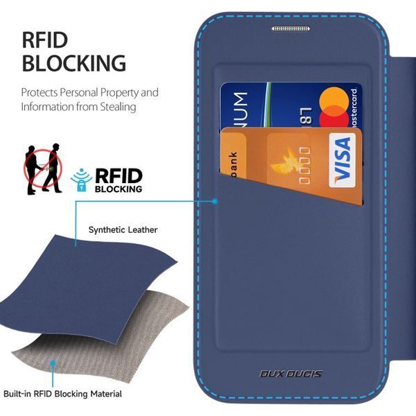 Чохол-книжка Dux Ducis Skin X Pro with MagSafe для Apple iPhone 16 Pro Max (6.9") Blue 322715 фото