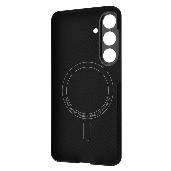Чохол WAVE Premium Carbon Slim with Magnetic Ring Samsung Galaxy S24 black 341863 фото