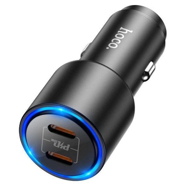АЗП HOCO NZ3 Clear Way 40W (2 Type-C) Black 316542 фото