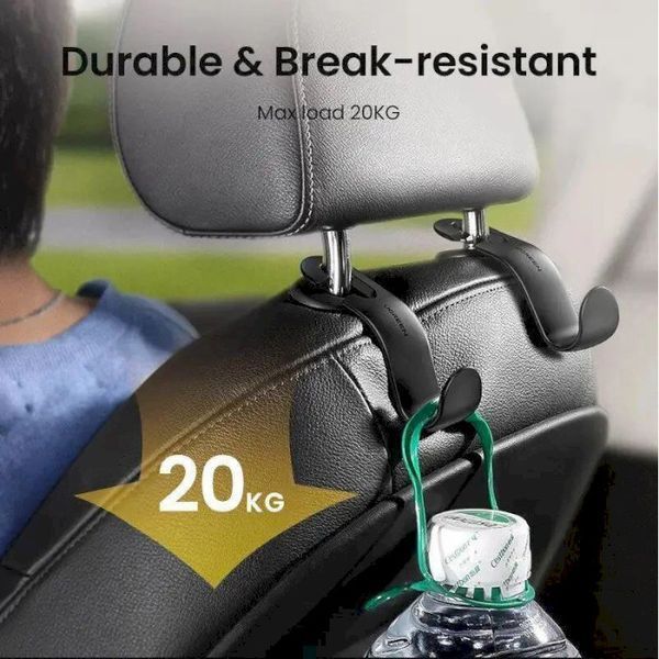 Автомобільний тримач UGREEN LP104 Car Seat Hanger, 2 шт (30337) Black 314485 фото