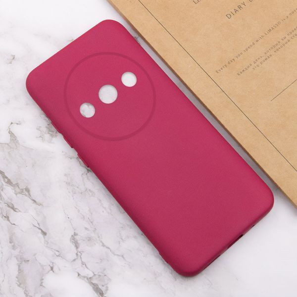 Чохол TPU GETMAN Liquid Silk Full Camera для Xiaomi Redmi A3 Бордовий / Marsala 354374 фото