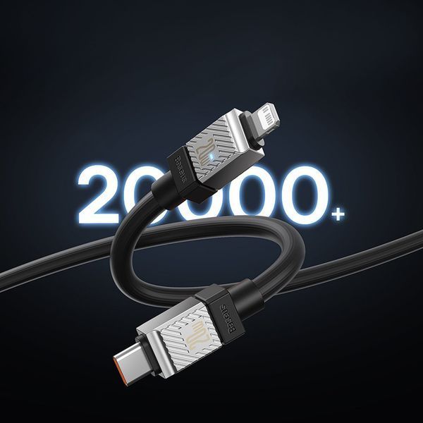 Кабель Baseus CoolPlay Series Fast Charging Type-C to Lightning 20W (1m) CAKW000002 white 331732 фото