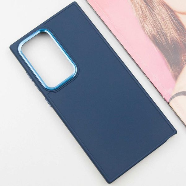 TPU чохол Bonbon Metal Style для Samsung Galaxy S23 Ultra Синій / Cosmos blue 267972 фото
