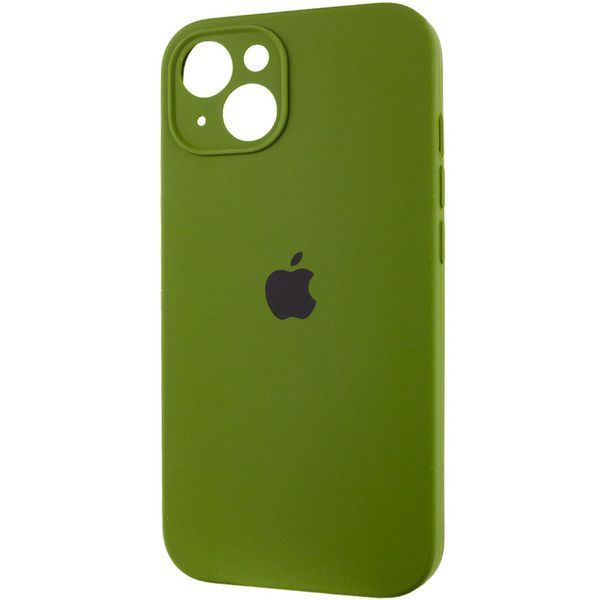 Чохол Silicone Case Full Camera Protective (AA) для Apple iPhone 15 Plus (6.7") Зелений / Dark Olive 280213 фото