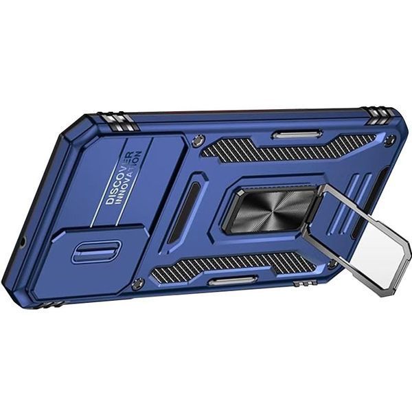 Ударостійкий чохол Camshield Army Ring для Samsung Galaxy S24 Синій / Navy 285630 фото