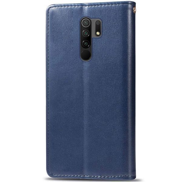 Шкіряний чохол книжка GETMAN Gallant (PU) для Xiaomi Redmi Note 8 Pro Синій 272422 фото