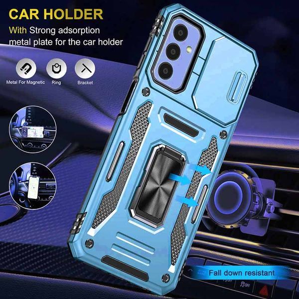 Ударостійкий чохол Camshield Army Ring для Samsung Galaxy A15 4G/5G Блакитний / Light Blue 286394 фото