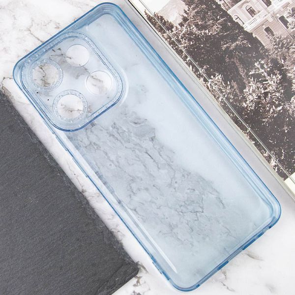 Чохол TPU Starfall Clear для Tecno Pop 7 Блакитний 270472 фото
