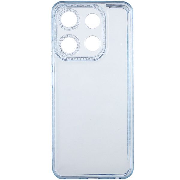 Чохол TPU Starfall Clear для Tecno Pop 7 Блакитний 270472 фото