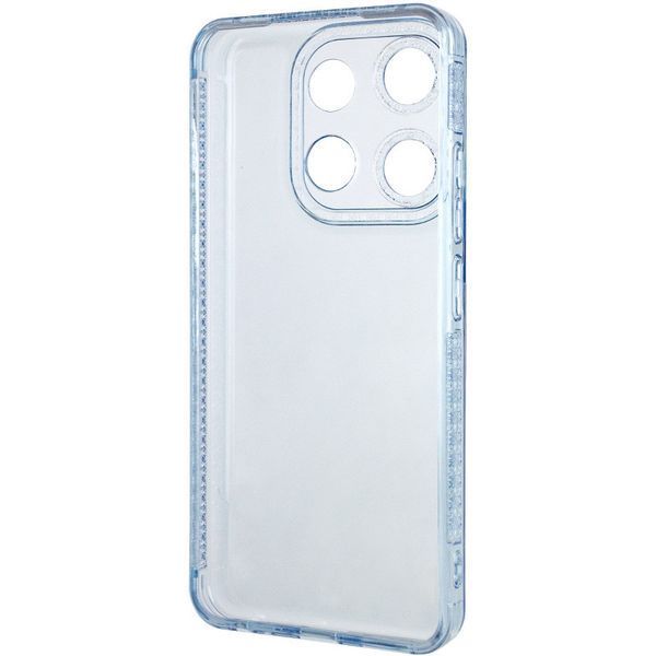 Чохол TPU Starfall Clear для Tecno Pop 7 Блакитний 270472 фото