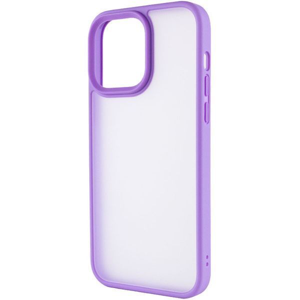TPU+PC чохол Metal Buttons для Apple iPhone 15 Pro Max (6.7") Бузковий 275295 фото