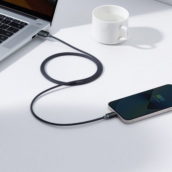 Кабель Baseus Crystal Shine Series Fast Charging Data USB кабель USB To IP 2.4 A 2M (CAJY000103) Blue 253536 фото