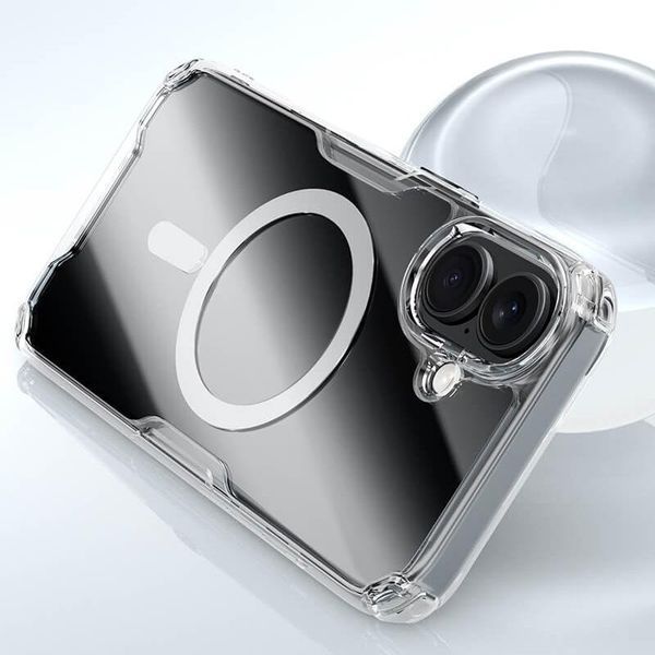 TPU чохол Nillkin Nature Pro Magnetic для Apple iPhone 17 (6.3") Чорний (прозорий) 414855 фото
