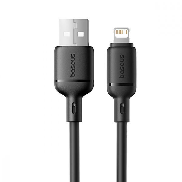 Кабель Baseus Silky Series Fast Charging Lightning 2.4A (2m) (P10377702113-01) black 356179 фото