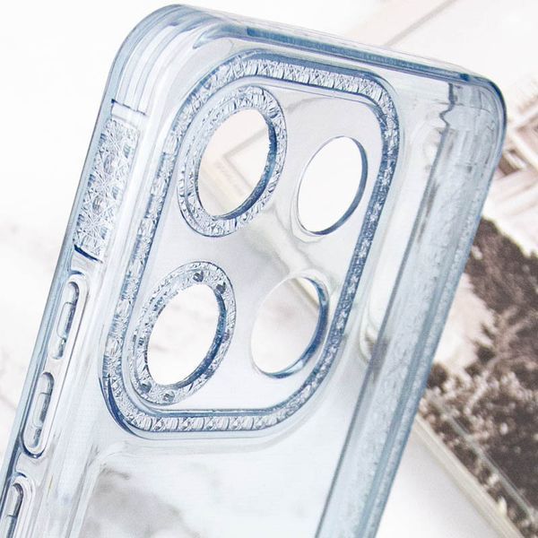 Чохол TPU Starfall Clear для Tecno Pop 7 Блакитний 270472 фото
