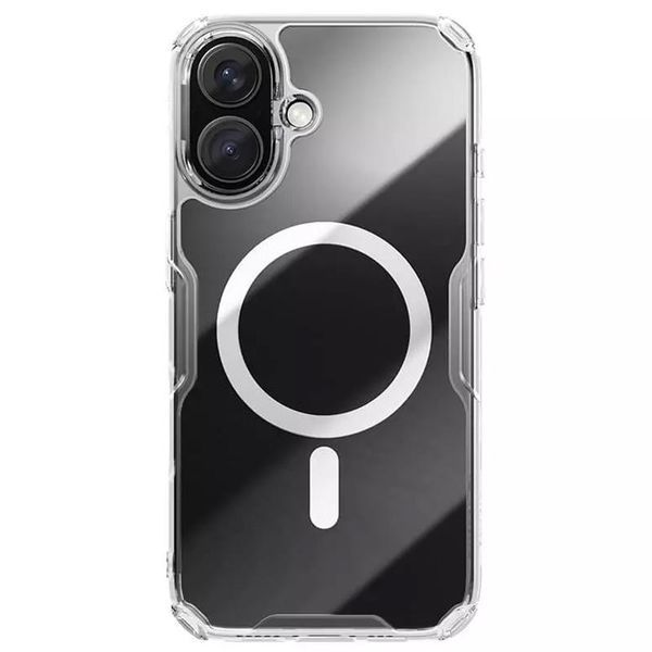 TPU чохол Nillkin Nature Pro Magnetic для Apple iPhone 17 (6.3") Чорний (прозорий) 414855 фото