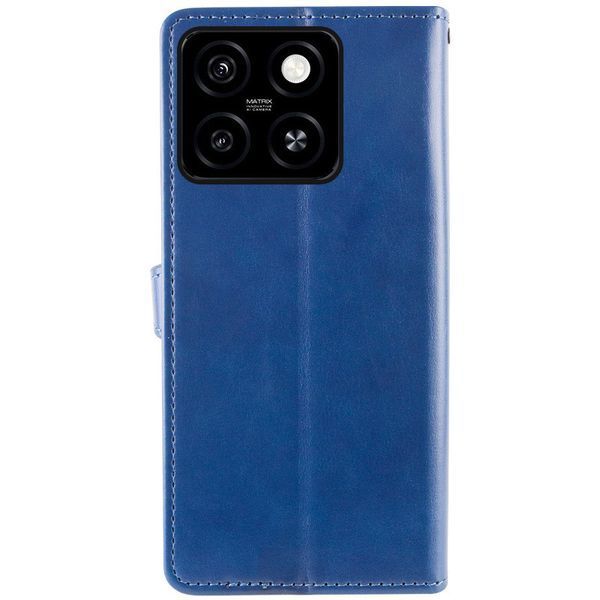 Шкіряний чохол-книжка GETMAN Gallant (PU) для ZTE Blade A55 4G Синій 358680 фото