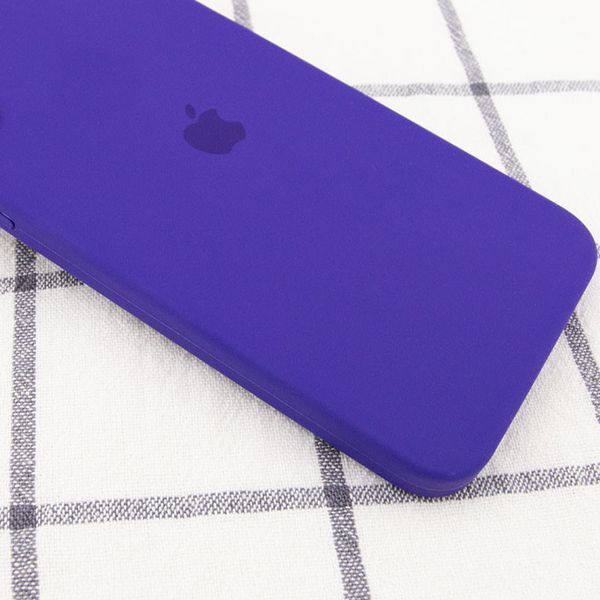 Чохол Silicone Case Square Full Camera Protective (AA) для Apple iPhone 11 Pro Max (6.5") Фіолетовий / Ultra Violet 202744 фото