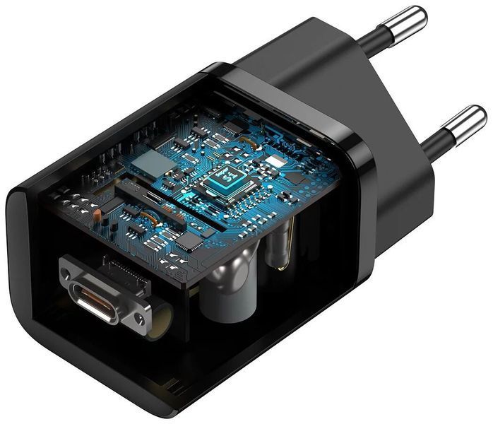 Зарядний Пристрій Baseus Super Si Quick Charger 1C 25W (CCSP020101) Black 253858 фото