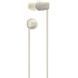 Навушники In-ear Sony WI-C100 BT 5.0, IPX4, SBC, AAC, Wireless, Mic, Бежевий (WIC100C.CE7) 372473 фото 2
