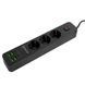 Мережевий Фільтр Proove Power Strip P-03 (3 розетки + 4 USB + 2 Type-C) 2М (PSP342420001) Black 324824 фото 5