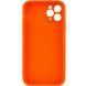 Силіконовий чохол Candy Full Camera для Apple iPhone 11 Pro Max (6.5") Помаранчевий / Orange 205928 фото 2