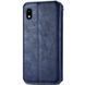 Кожаный чехол книжка GETMAN Cubic (PU) для ZTE Blade A3 (2020) Синий 203995 фото 3