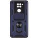 Чохол Ummi Camshield Serge Ring для Xiaomi Redmi Note 9 / Redmi 10X Синій 390786 фото 1